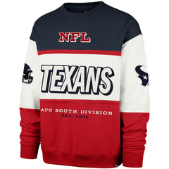 Houston Texans '47 Breeze Maximalist Sweatshirt - Navy/Red for sale