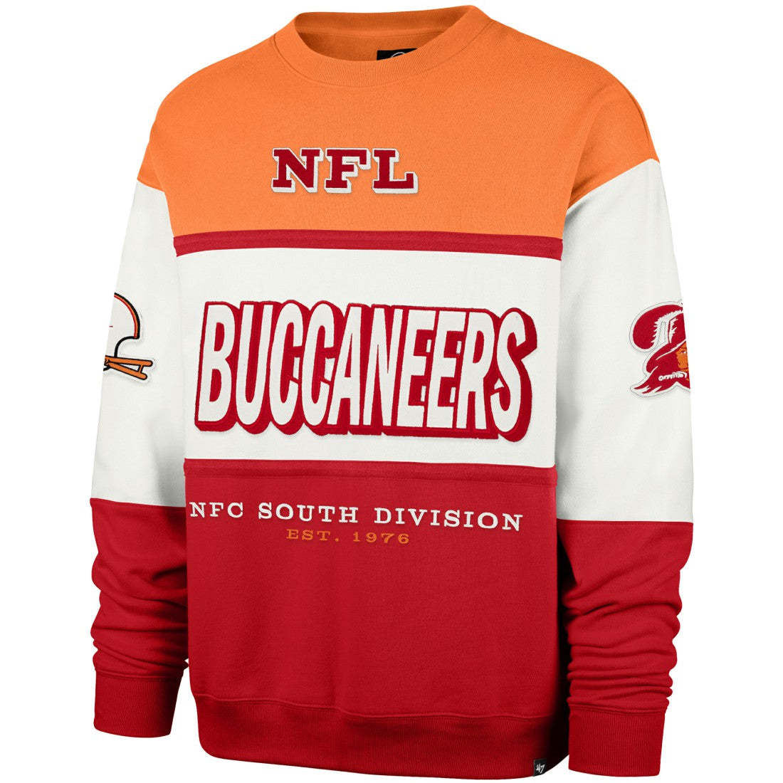 Tampa Bay Buccaneers '47 Throwback Breeze Maximalist Sweatshirt - Orange/Red outlet