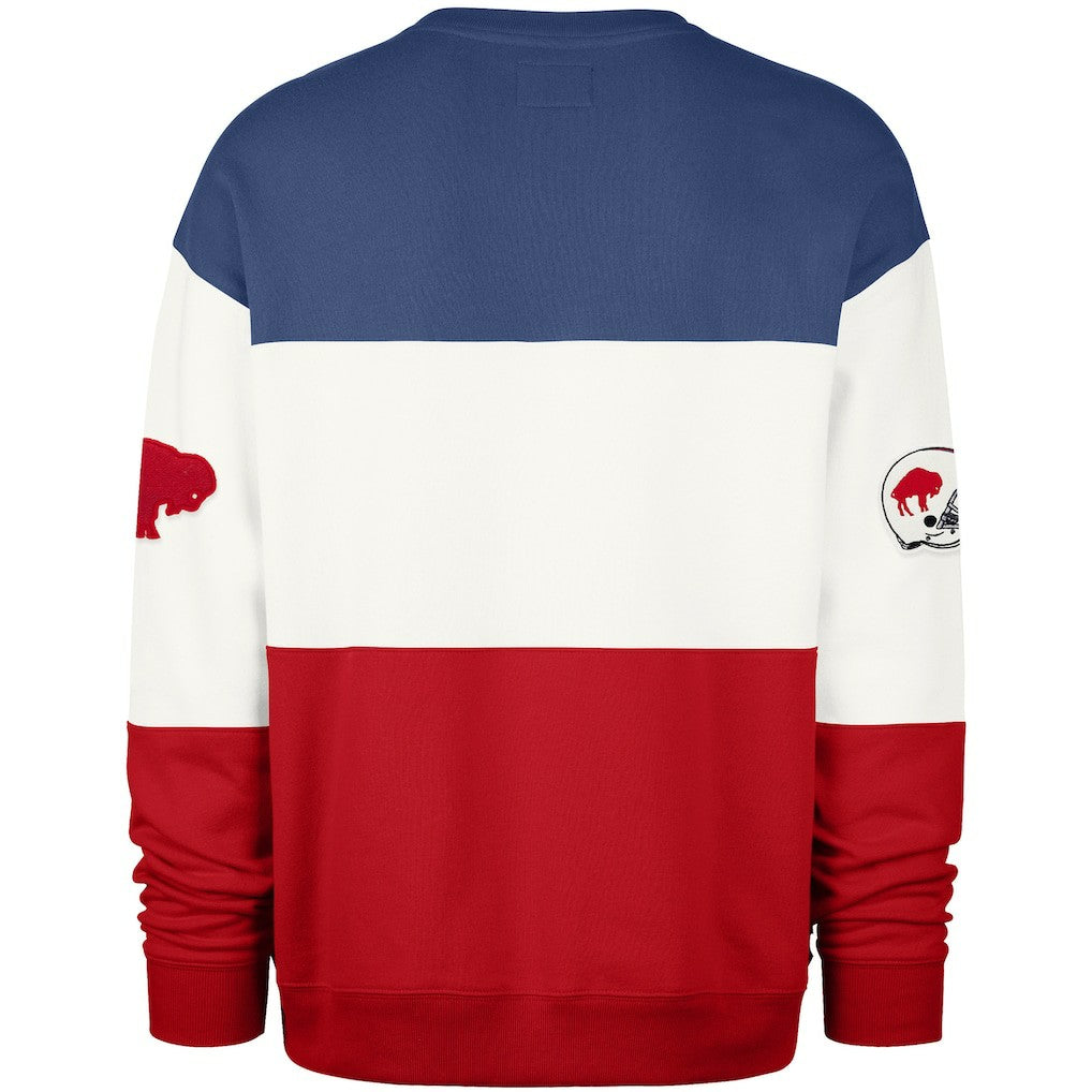 Buffalo Bills '47 Throwback Breeze Maximalist Sweatshirt - Royal/Red outlet