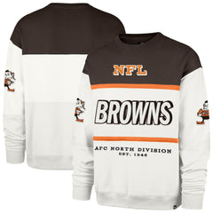 Cleveland Browns '47 Throwback Breeze Maximalist Sweatshirt - White sale