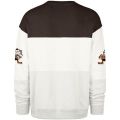 Cleveland Browns '47 Throwback Breeze Maximalist Sweatshirt - White sale
