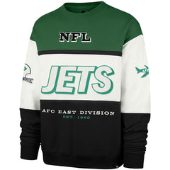 New York Jets '47 Throwback Breeze Maximalist Sweatshirt - Kelly Green/Black on sale