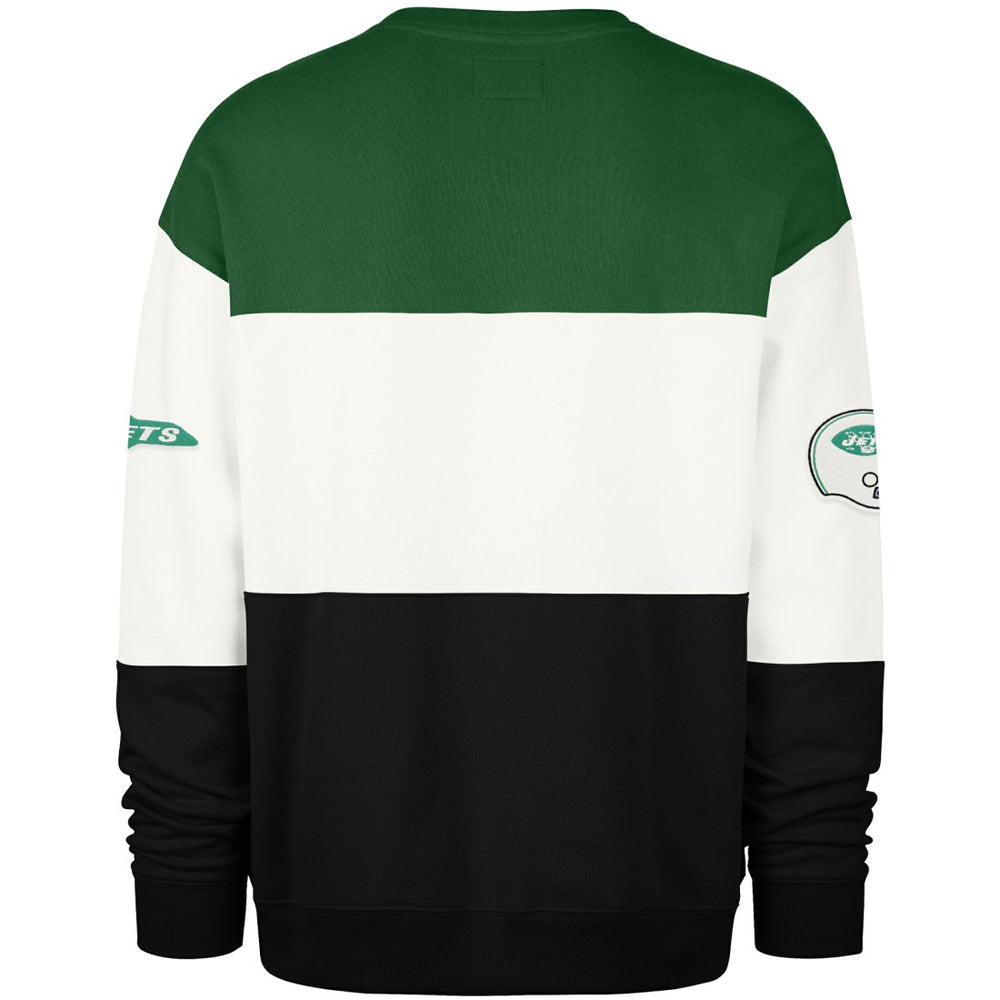 New York Jets '47 Throwback Breeze Maximalist Sweatshirt - Kelly Green/Black on sale