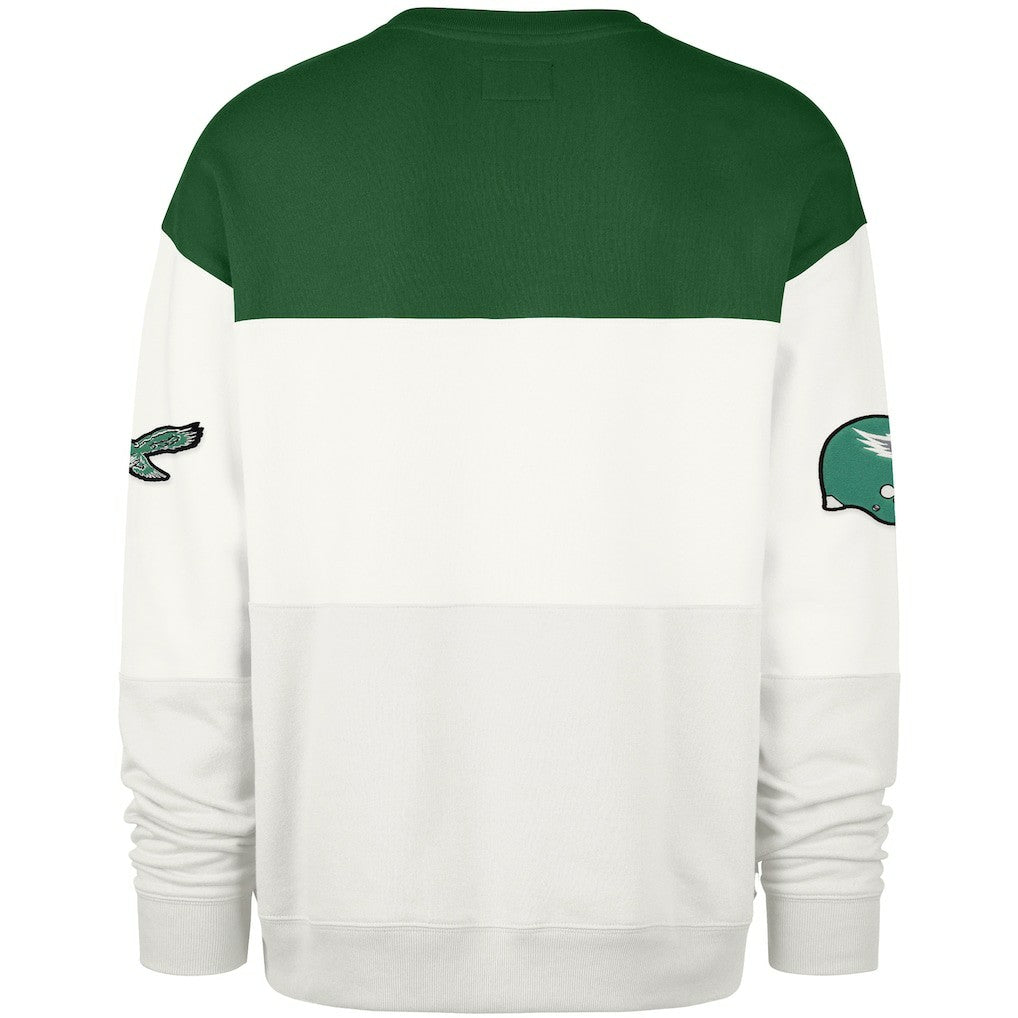 Philadelphia Eagles '47 Throwback Breeze Maximalist Sweatshirt - Kelly Green/Cream cheap