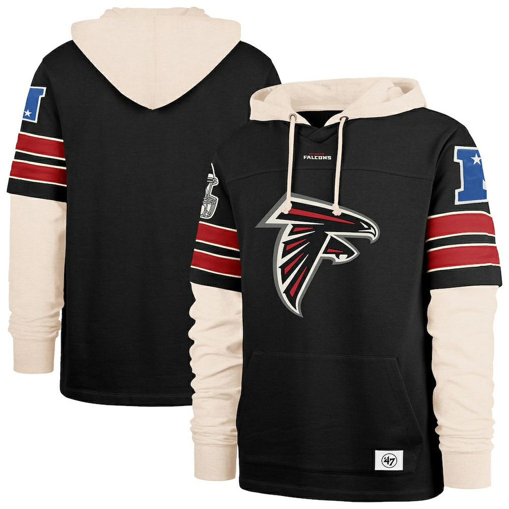 Atlanta Falcons '47 Split Zone Cornerback Duo Hoodie - Black cheap