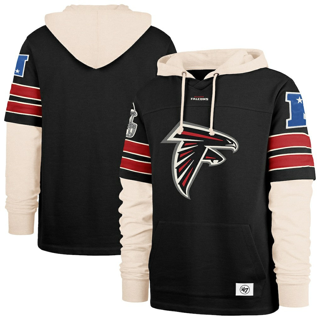 Atlanta Falcons '47 Split Zone Cornerback Duo Hoodie - Black cheap