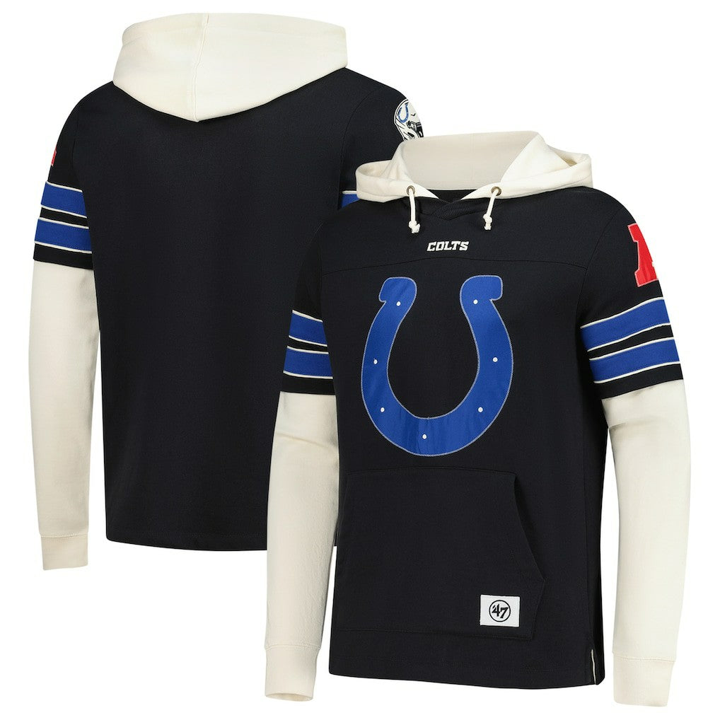 Indianapolis Colts '47 Split Zone Cornerback Duo Hoodie - Black sale