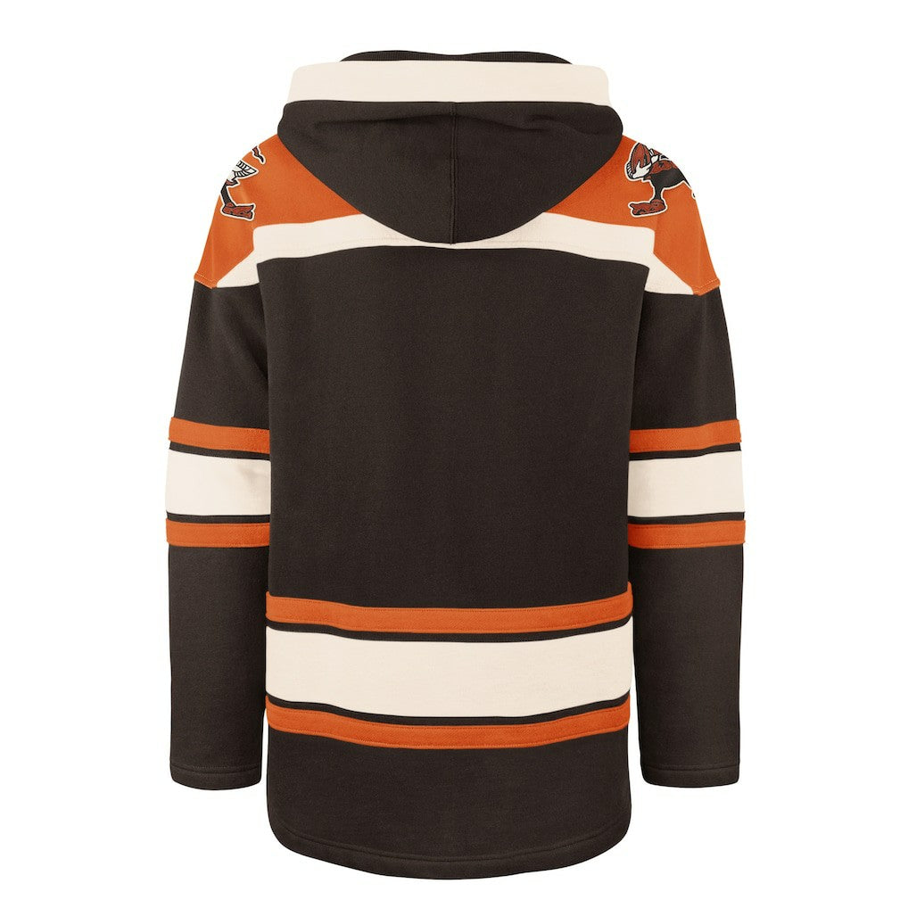 Cleveland Browns '47 Throwback Superior Lacer Hoodie - Brown on sale