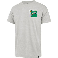 Los Angeles Chargers '47 Chrome Plate Franklin T-Shirt - Gray for sale