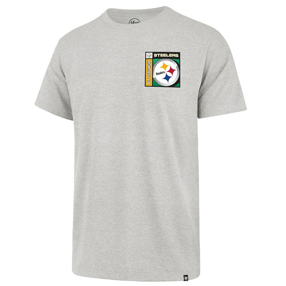 Pittsburgh Steelers '47 Chrome Plate Franklin T-Shirt - Gray on sale