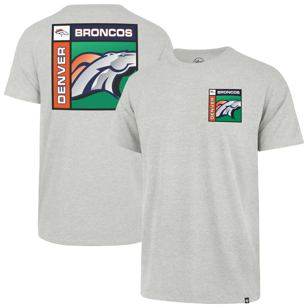 Denver Broncos '47 Chrome Plate Franklin T-Shirt - Gray discount