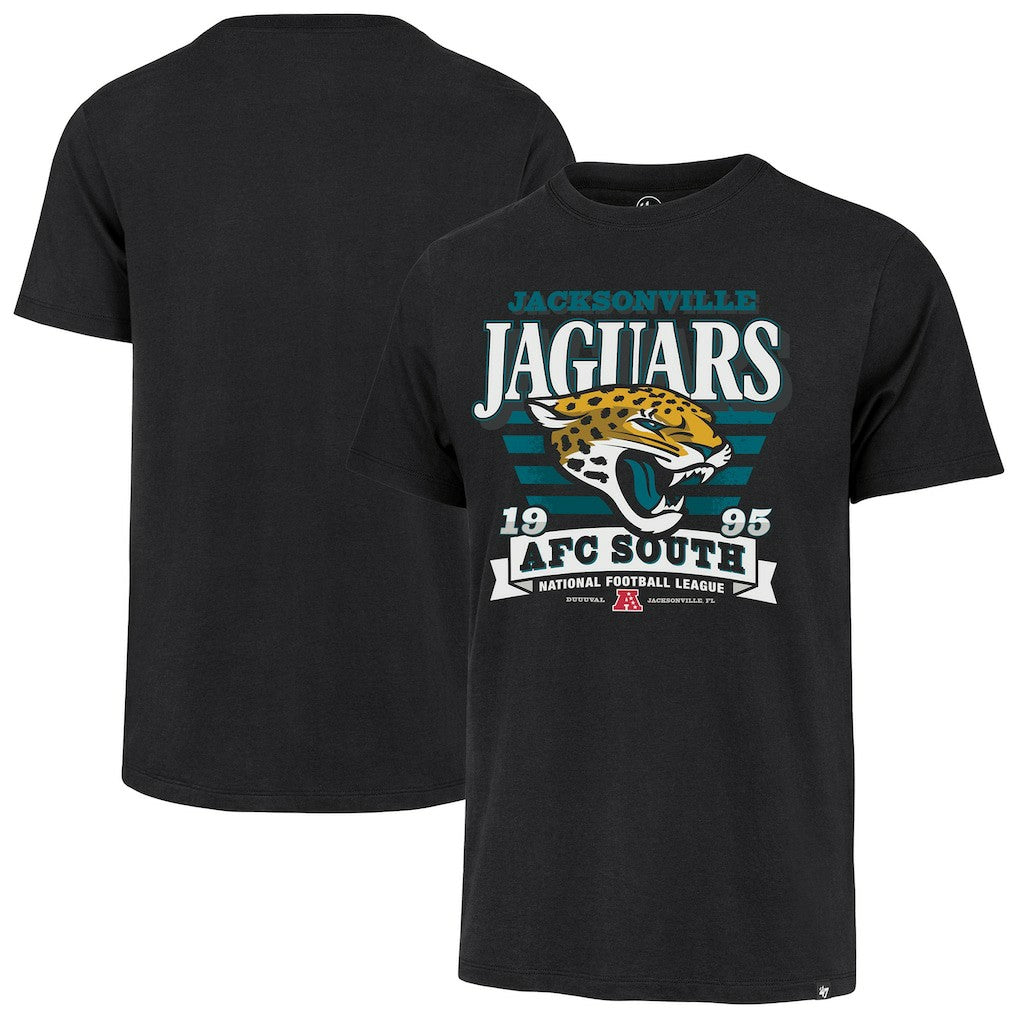 Jacksonville Jaguars '47 Stripe Splash Franklin T-Shirt - Black on sale