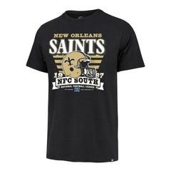 New Orleans Saints '47 Stripe Splash Franklin Throwback T-Shirt - Black outlet