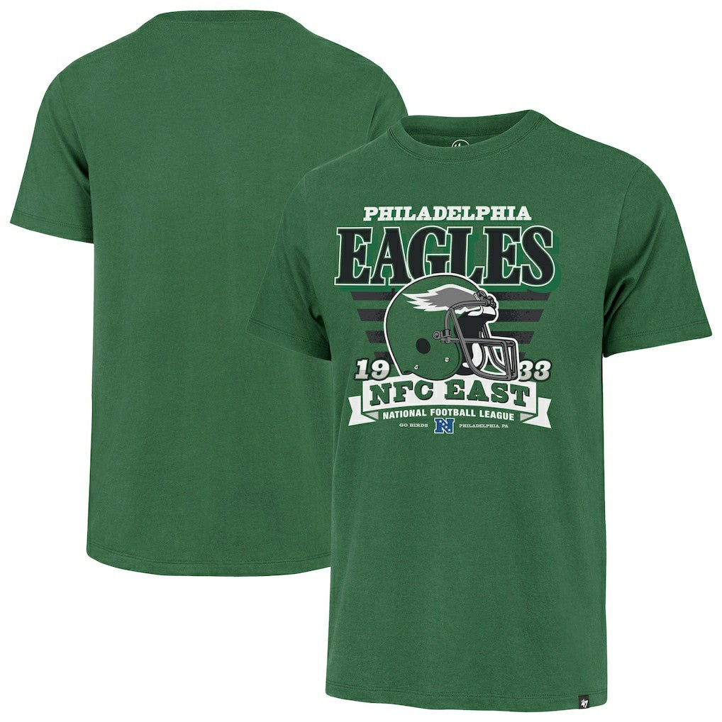 Philadelphia Eagles '47 Stripe Splash Franklin Throwback T-Shirt - Kelly Green cheap