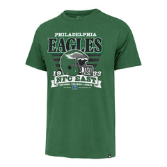 Philadelphia Eagles '47 Stripe Splash Franklin Throwback T-Shirt - Kelly Green cheap
