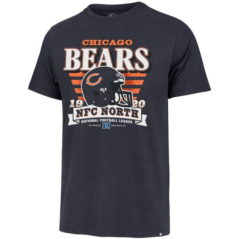 Chicago Bears '47 Stripe Splash Franklin Throwback T-Shirt - Navy for sale