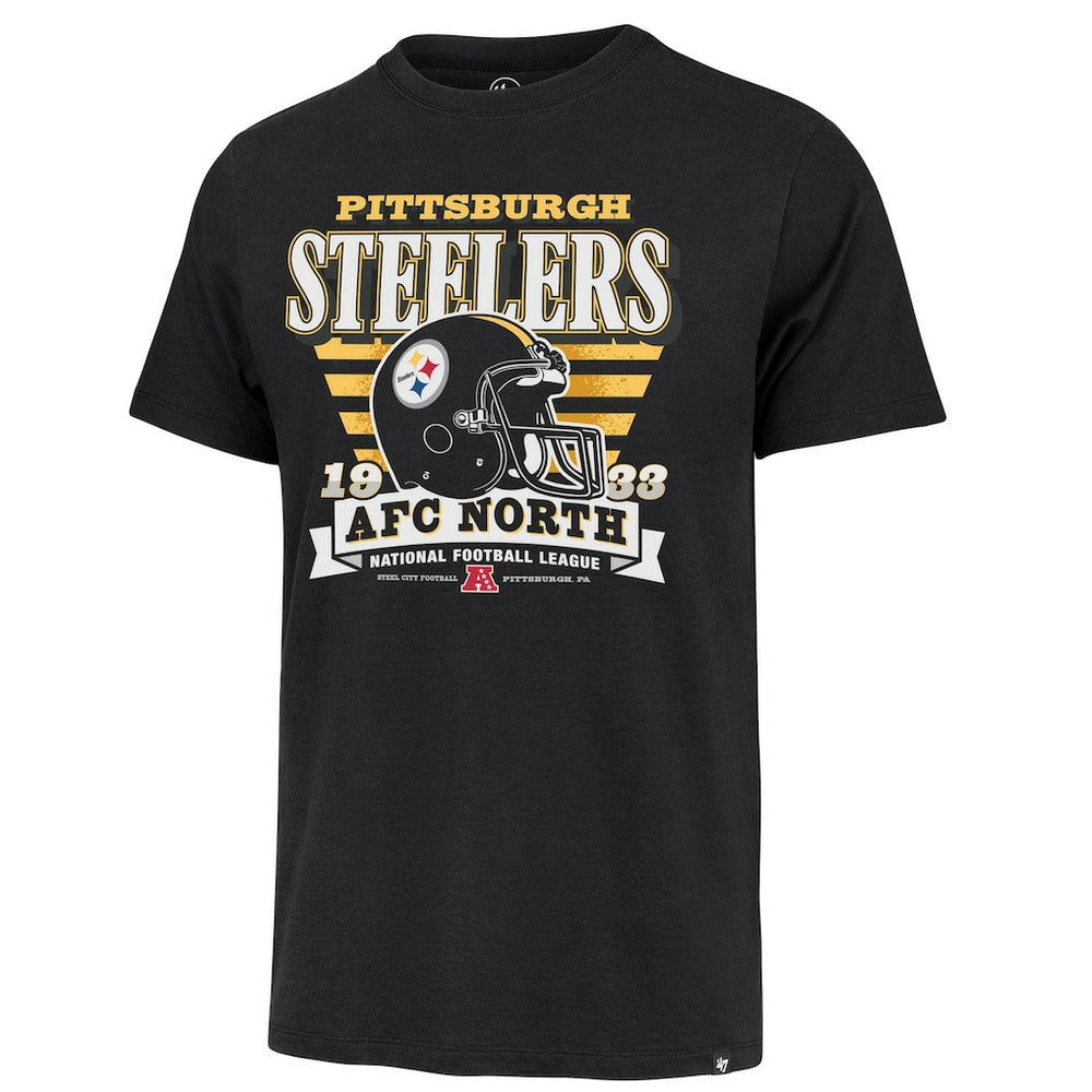 Pittsburgh Steelers '47 Stripe Splash Franklin Throwback T-Shirt - Black outlet
