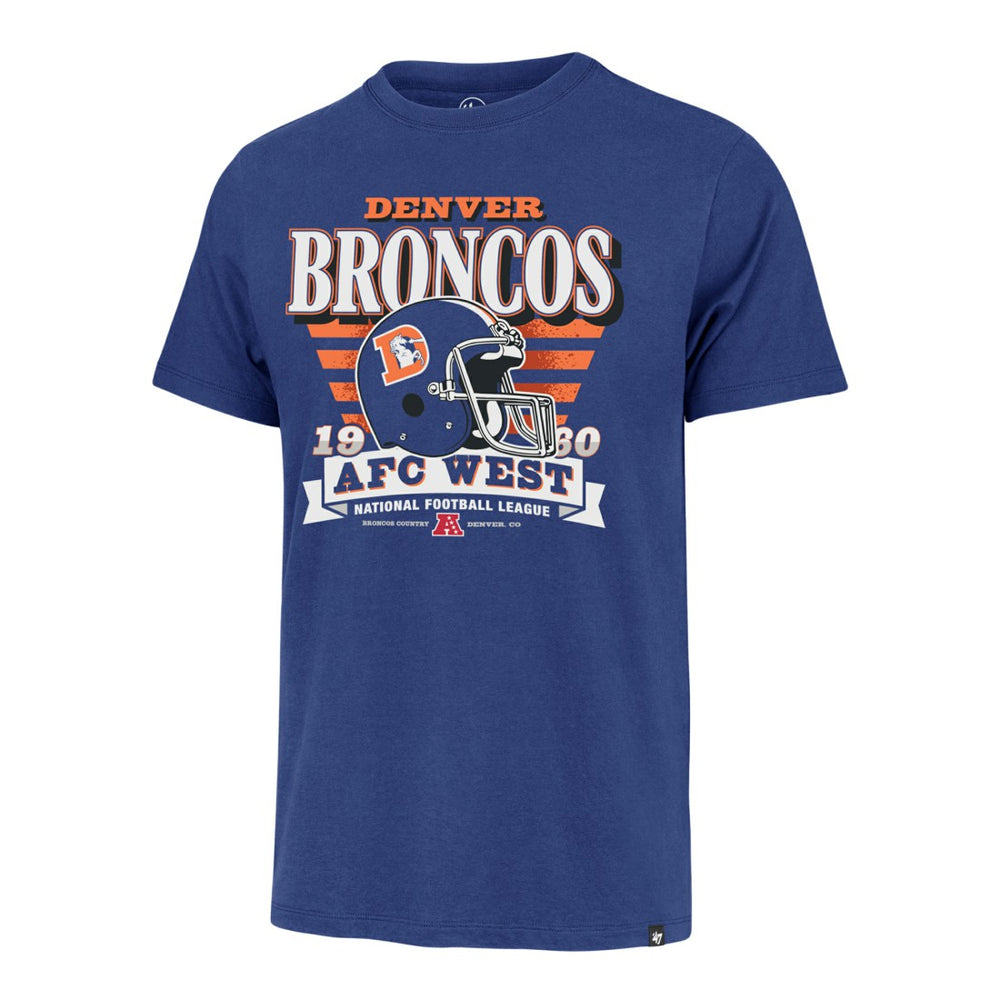 Denver Broncos '47 Stripe Splash Franklin Throwback T-Shirt - Royal on sale
