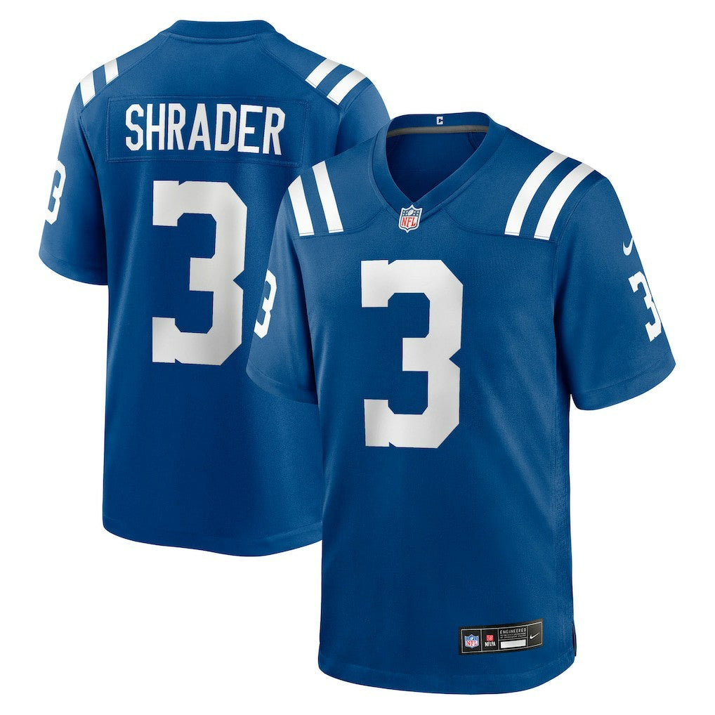 Spencer Shrader Indianapolis Colts Team Game Jersey - Royal discount