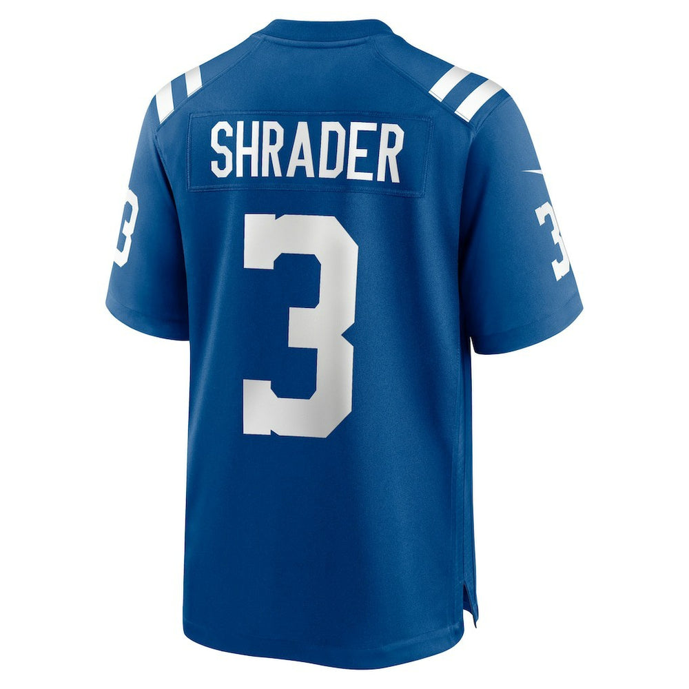 Spencer Shrader Indianapolis Colts Team Game Jersey - Royal discount
