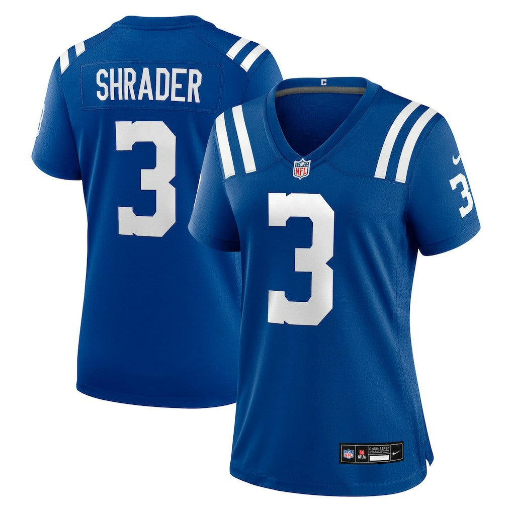 Spencer Shrader Indianapolis Colts Women's Team Game Jersey - Royal outlet