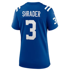 Spencer Shrader Indianapolis Colts Women's Team Game Jersey - Royal outlet