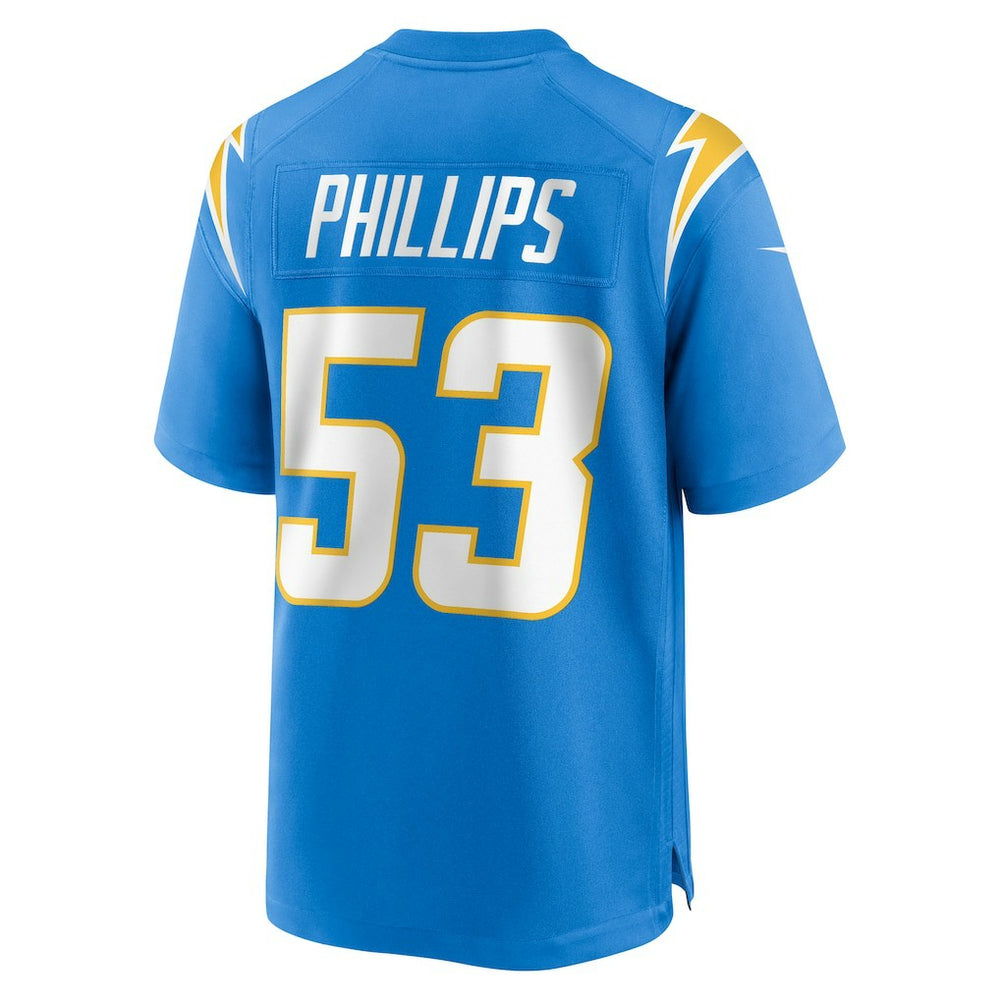 Del'Shawn Phillips Los Angeles Chargers Team Game Jersey - Powder Blue for sale