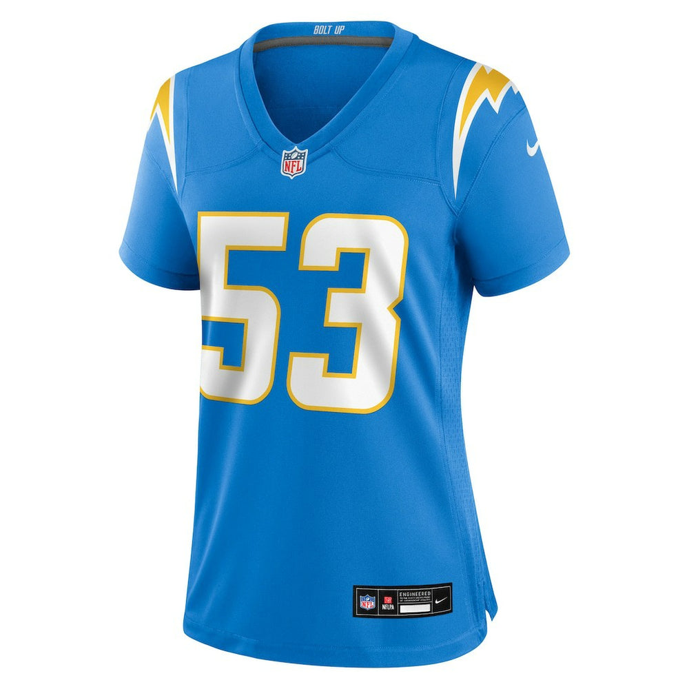 Del'Shawn Phillips Los Angeles Chargers Women's Team Game Jersey - Powder Blue online