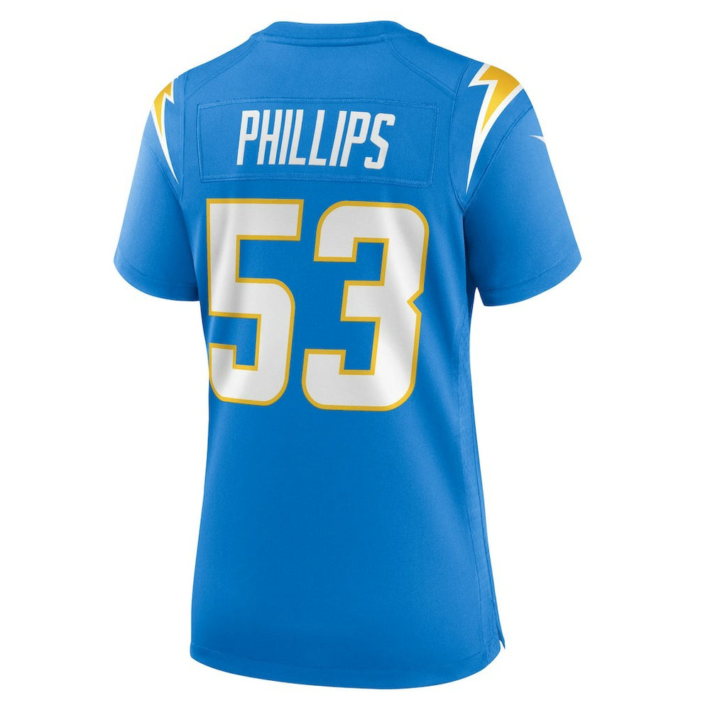 Del'Shawn Phillips Los Angeles Chargers Women's Team Game Jersey - Powder Blue online