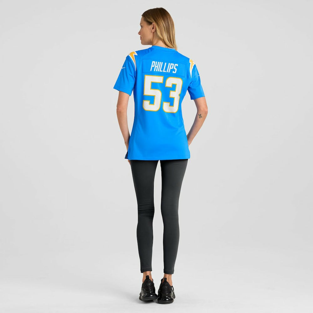 Del'Shawn Phillips Los Angeles Chargers Women's Team Game Jersey - Powder Blue online