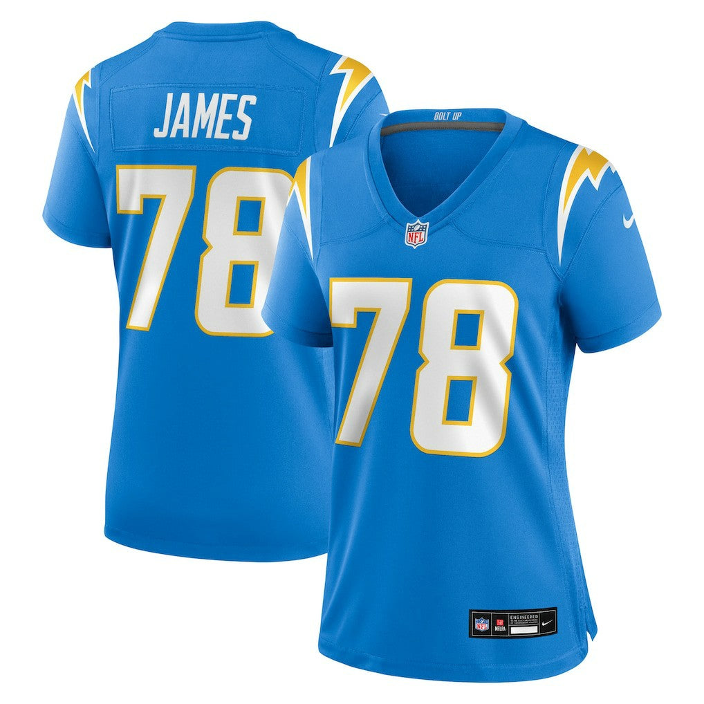 Andre James Los Angeles Chargers Women's Team Game Jersey - Powder Blue discount