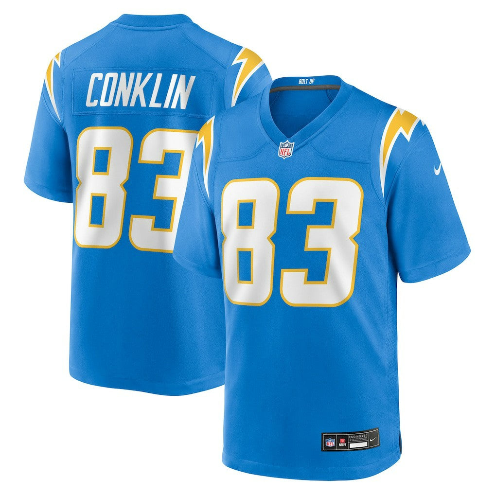 Tyler Conklin Los Angeles Chargers Team Game Jersey - Powder Blue online