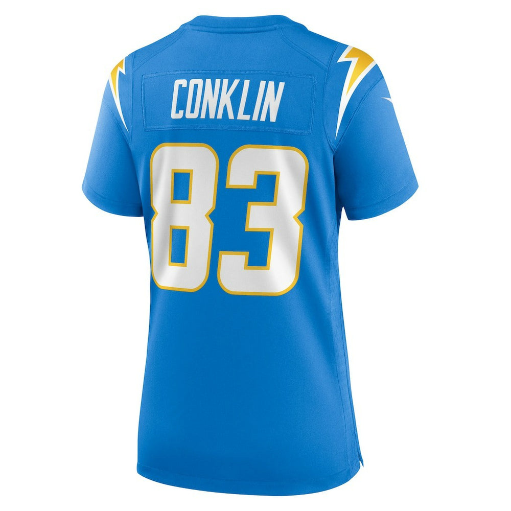 Tyler Conklin Los Angeles Chargers Women's Team Game Jersey - Powder Blue on sale