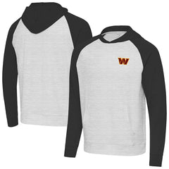 Washington Commanders Antigua Urgent Pullover Hoodie - Heather Gray/Black for sale