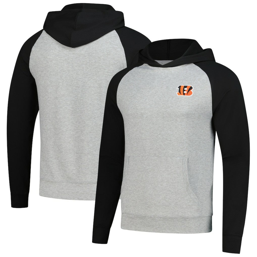 Cincinnati Bengals Antigua Urgent Pullover Hoodie - Heather Gray/Black on sale