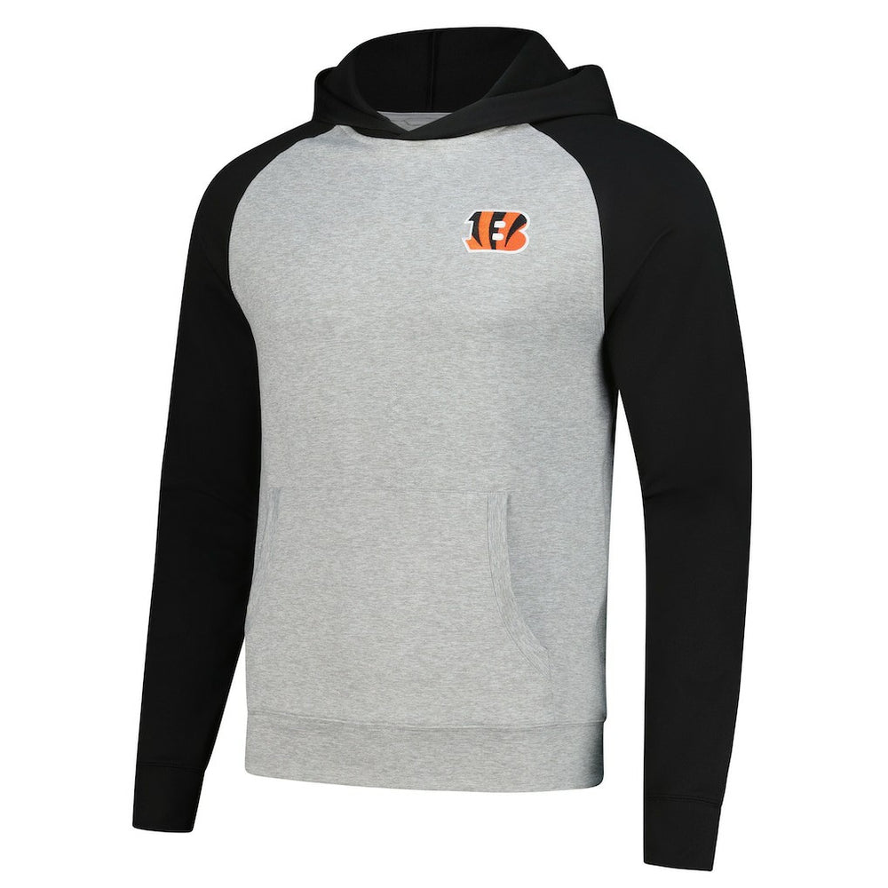 Cincinnati Bengals Antigua Urgent Pullover Hoodie - Heather Gray/Black on sale