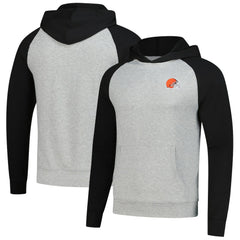 Cleveland Browns Antigua Urgent Pullover Hoodie - Heather Gray/Black outlet