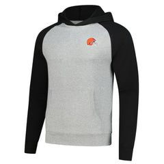 Cleveland Browns Antigua Urgent Pullover Hoodie - Heather Gray/Black outlet