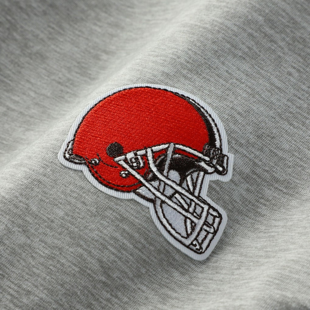 Cleveland Browns Antigua Urgent Pullover Hoodie - Heather Gray/Black outlet