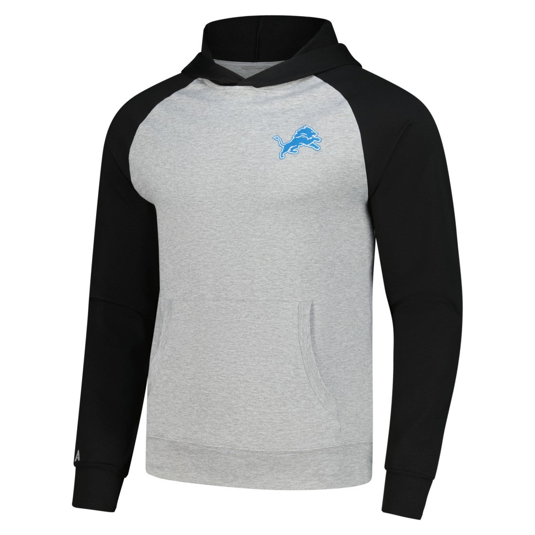 Detroit Lions Antigua Urgent Pullover Hoodie - Heather Gray/Black discount