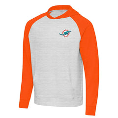 Miami Dolphins Antigua Urgent Pullover Hoodie - Gray/Orange online