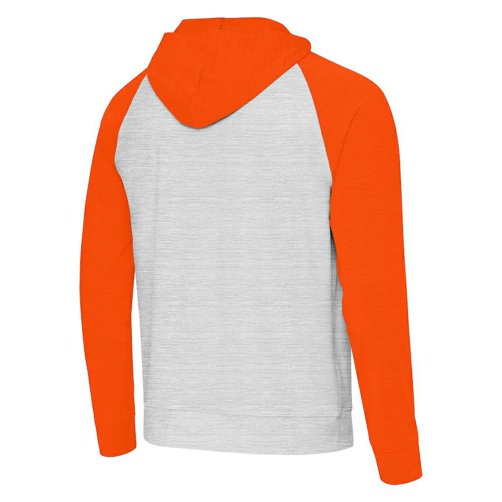Miami Dolphins Antigua Urgent Pullover Hoodie - Gray/Orange online