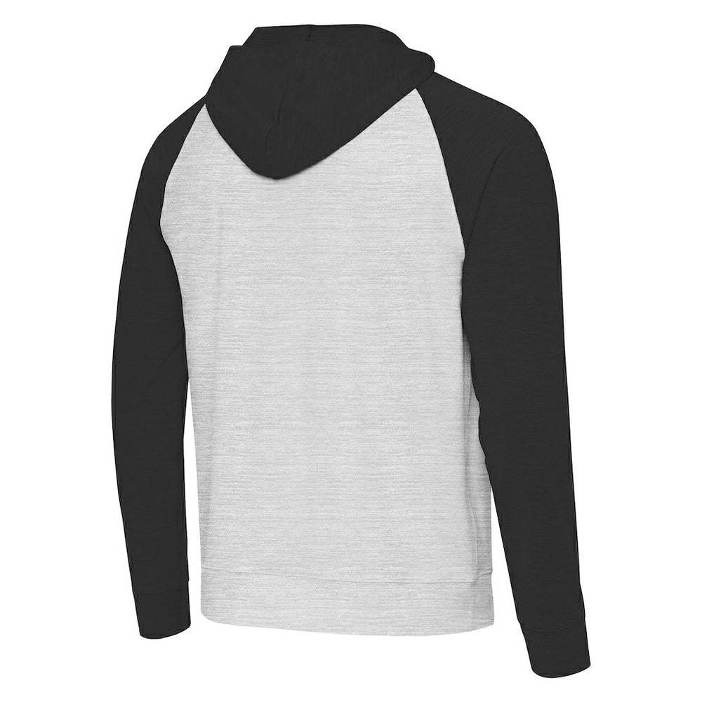 Pittsburgh Steelers Antigua Urgent Pullover Hoodie - Black/Heather Gray discount