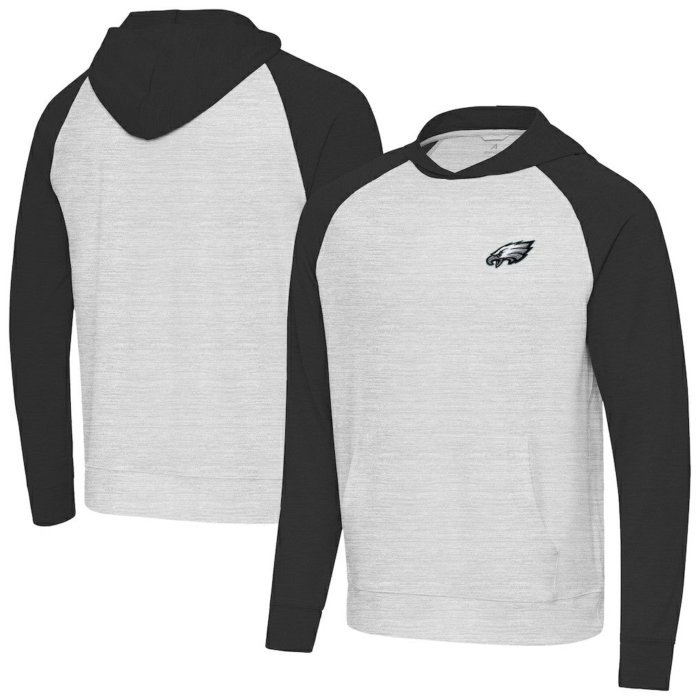 Philadelphia Eagles Antigua Urgent Pullover Hoodie - Black/Heather Gray online