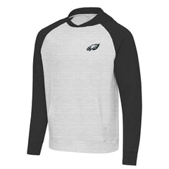 Philadelphia Eagles Antigua Urgent Pullover Hoodie - Black/Heather Gray online