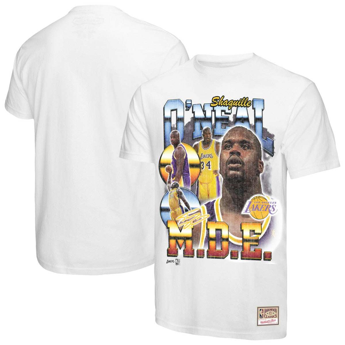 Shaquille O'Neal Los Angeles Lakers Commemorative Collage T-Shirt - White sale
