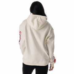 Houston Texans The Wild Collective Unisex Stacked Graphic Sleeve Fleece Hoodie - Cream for sale