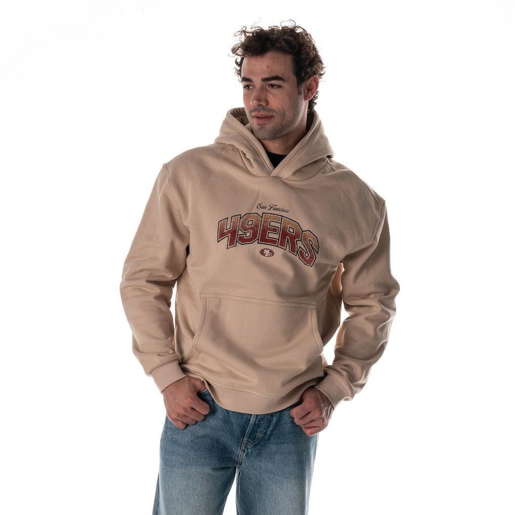 San Francisco 49ers The Wild Collective Unisex Oversized Graphic Fleece Hoodie - Tan outlet