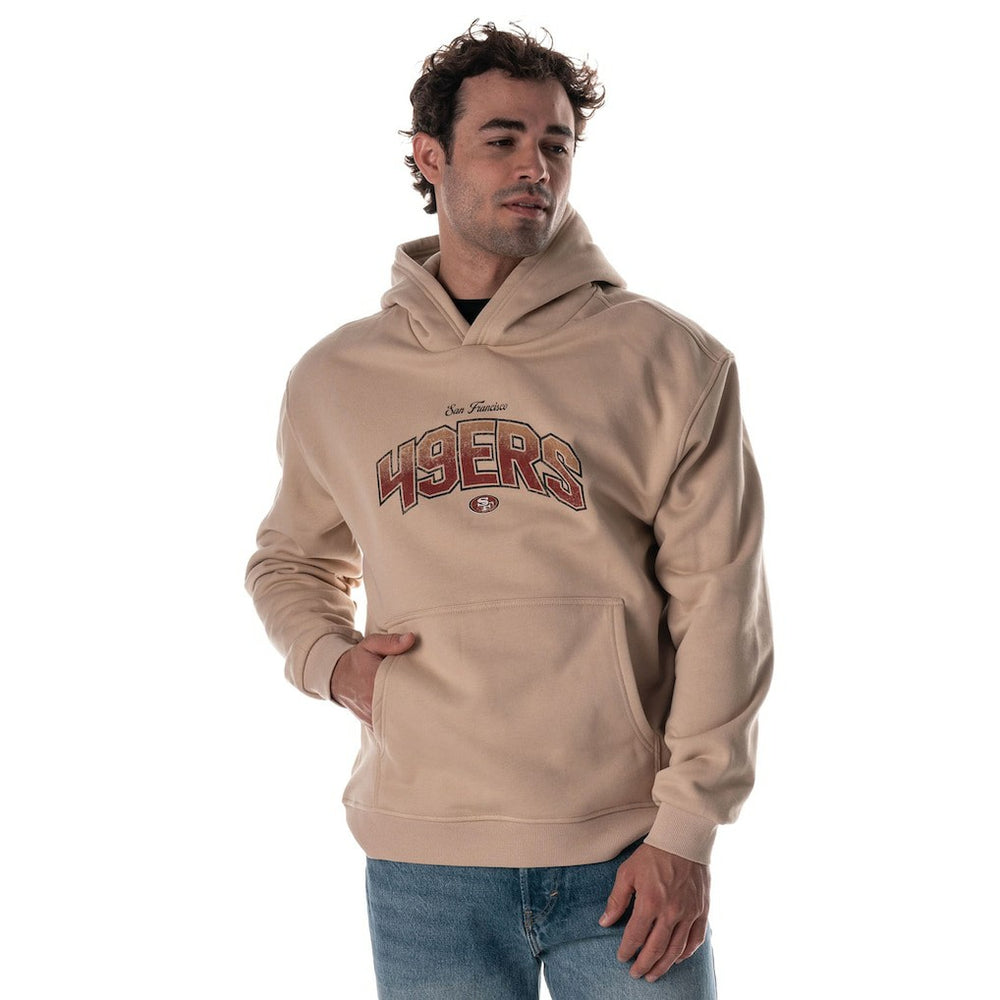 San Francisco 49ers The Wild Collective Unisex Oversized Graphic Fleece Hoodie - Tan outlet