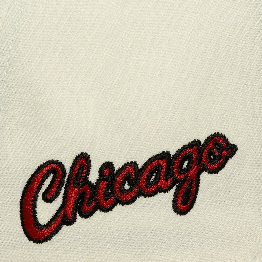 Chicago Bulls Ochre Dusted Double Two-Toned Pro Crown Adjustable Hat - Cream cheap